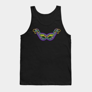 Felt Style Mardi Gras Mask | Cherie's Art(c)2022 Tank Top